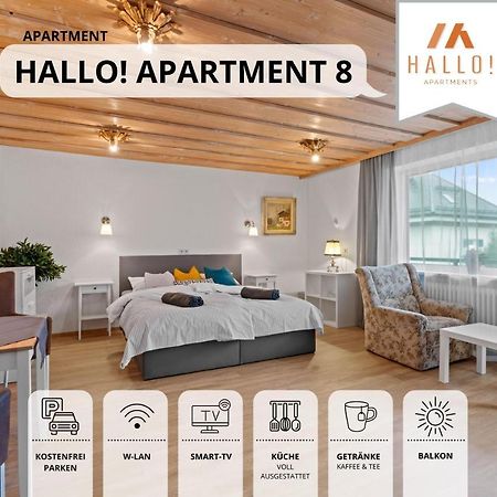 Sehr Gemuetliche Ferienwohnung In Bester Lage Mit Grossem Sonnenbalkon L Innenstadtnaehe L 1 Minute Zum Bahnhof L Kueche L Tv L Free-Wlan L Willkommen Im Hallo!-Apartment 8 巴特沃里斯霍芬 外观 照片
