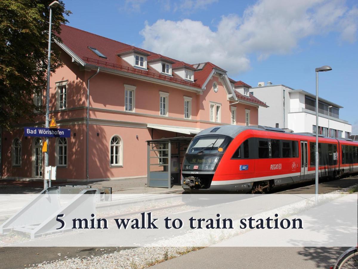 Sehr Gemuetliche Ferienwohnung In Bester Lage Mit Grossem Sonnenbalkon L Innenstadtnaehe L 1 Minute Zum Bahnhof L Kueche L Tv L Free-Wlan L Willkommen Im Hallo!-Apartment 8 巴特沃里斯霍芬 外观 照片